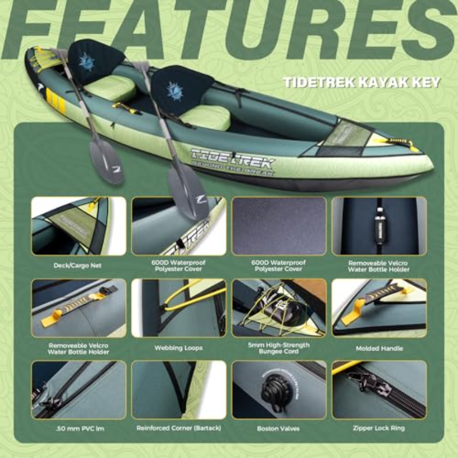เรือคายัคเป่าลมสำหรับการท่องเท - Fishing Kayak Seat บทวิจารณ์และราคา